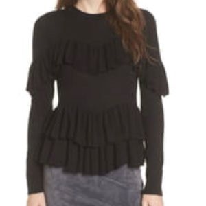 BP. Women’s Double Ruffle Sweater